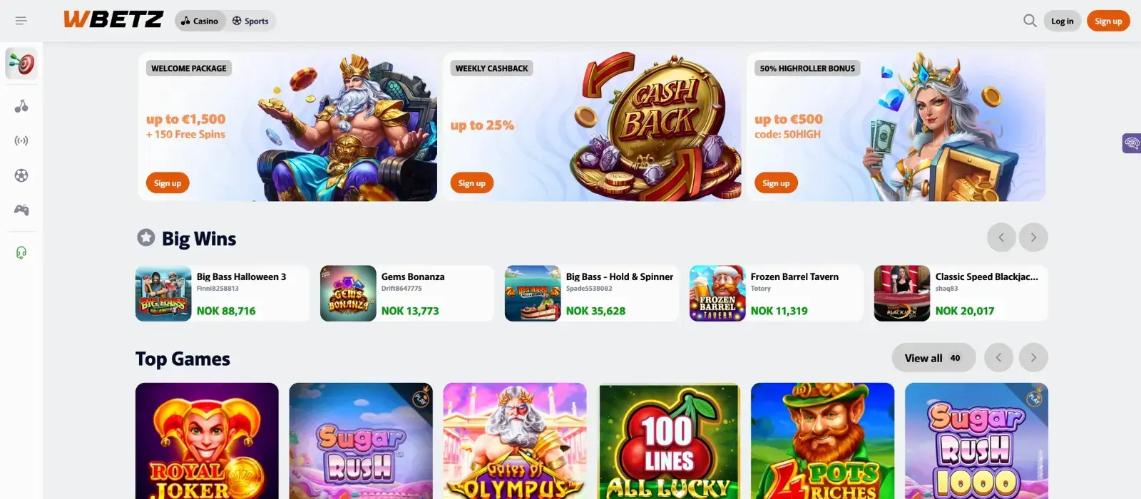 Ontdek WBetz Casino image 1